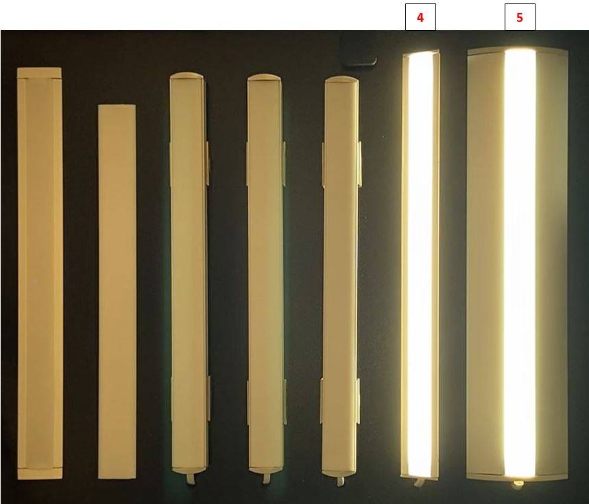 LED fixture models for under-cabinet lighting systems