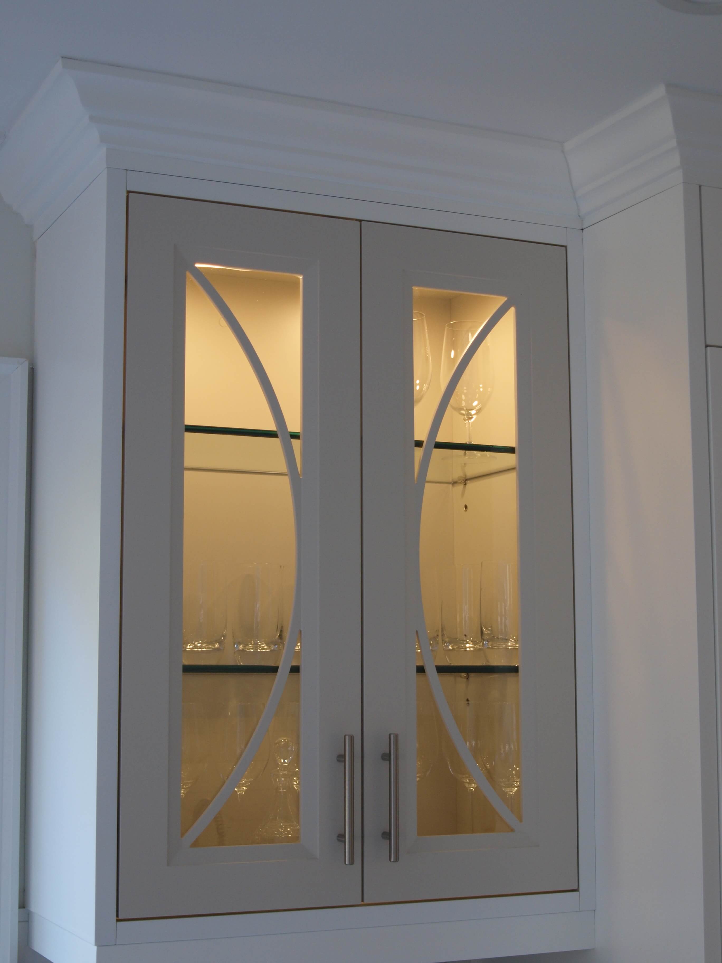 Custom linear closet lighting installed in bedroom storage