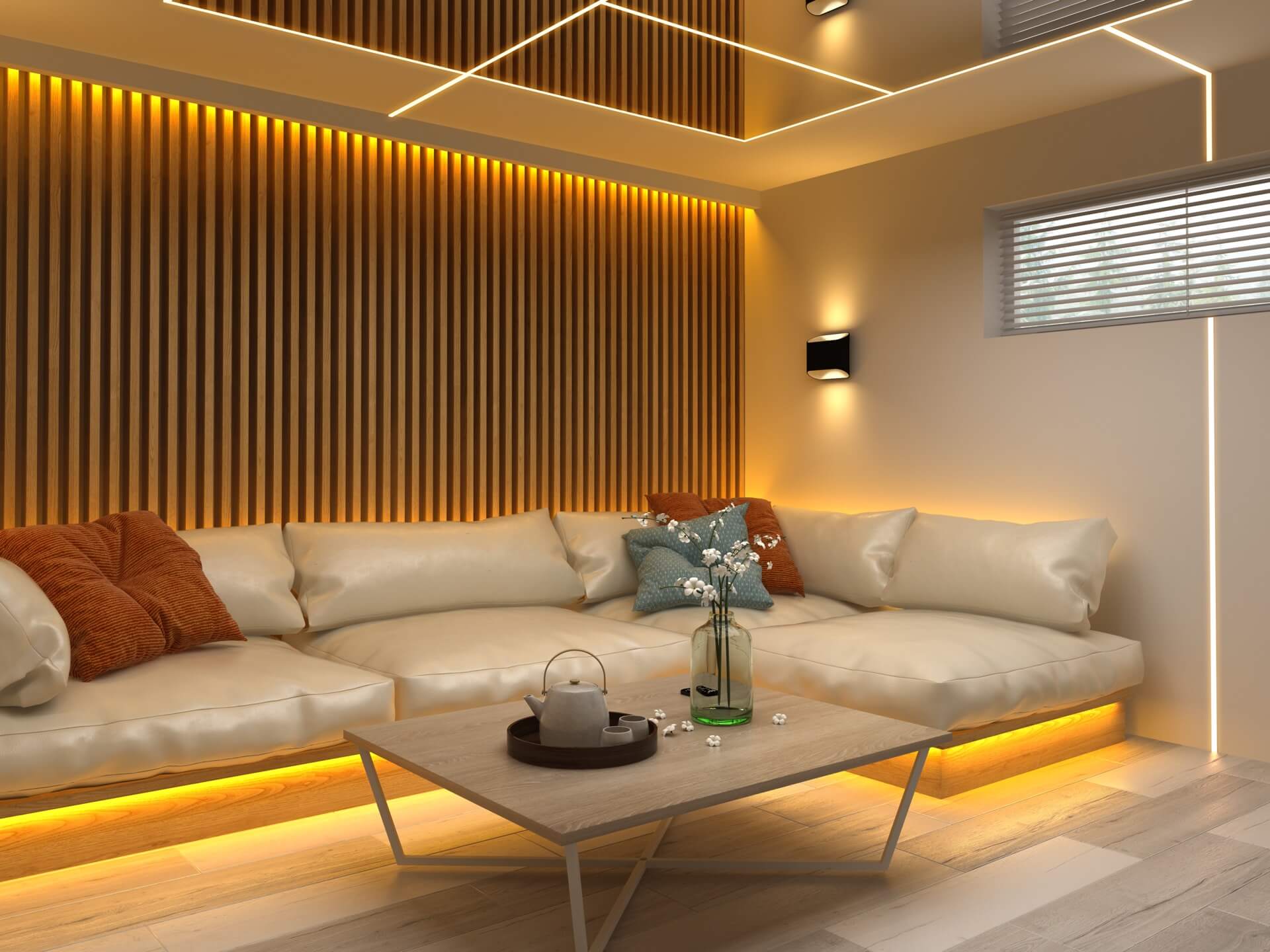 Ambient LED lighting interior design